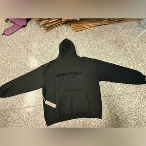 Essentials Fear of God Black Hoodie Size Large